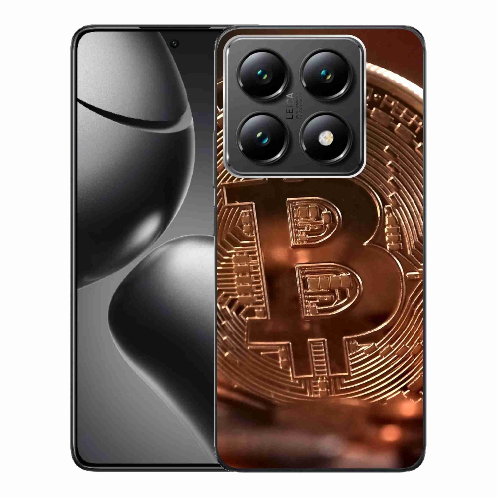 Gélový kryt mmCase na Xiaomi 14T Pro - bitcoin