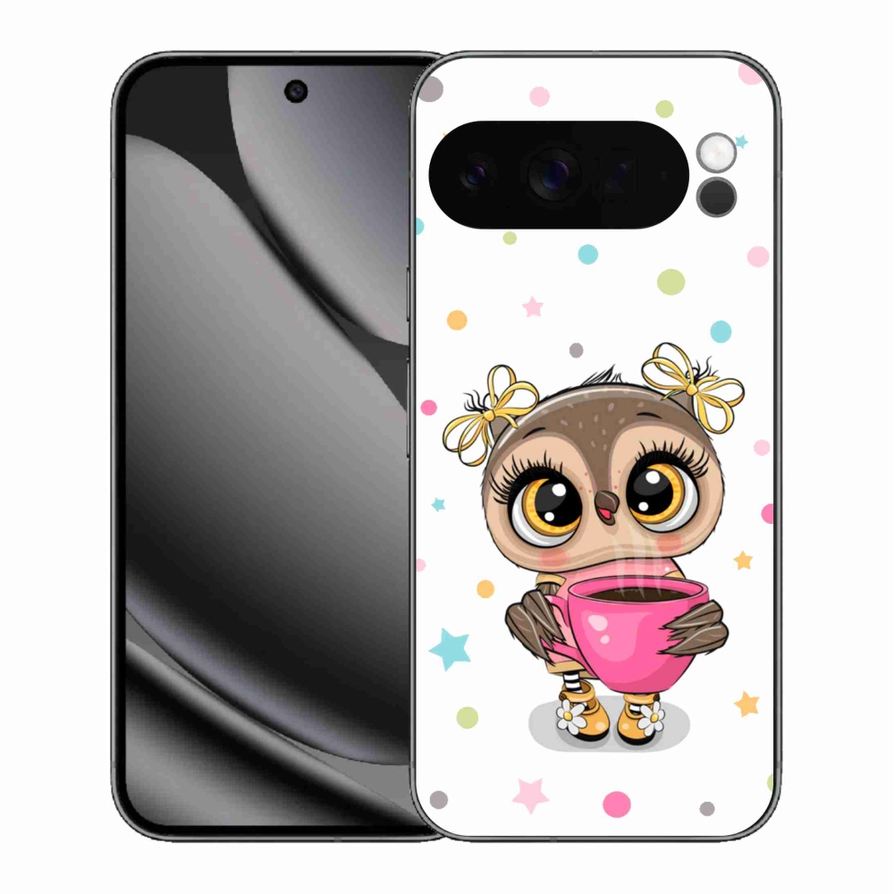 Gélový kryt mmCase na Google Pixel 10 Pro XL - kreslená sovička