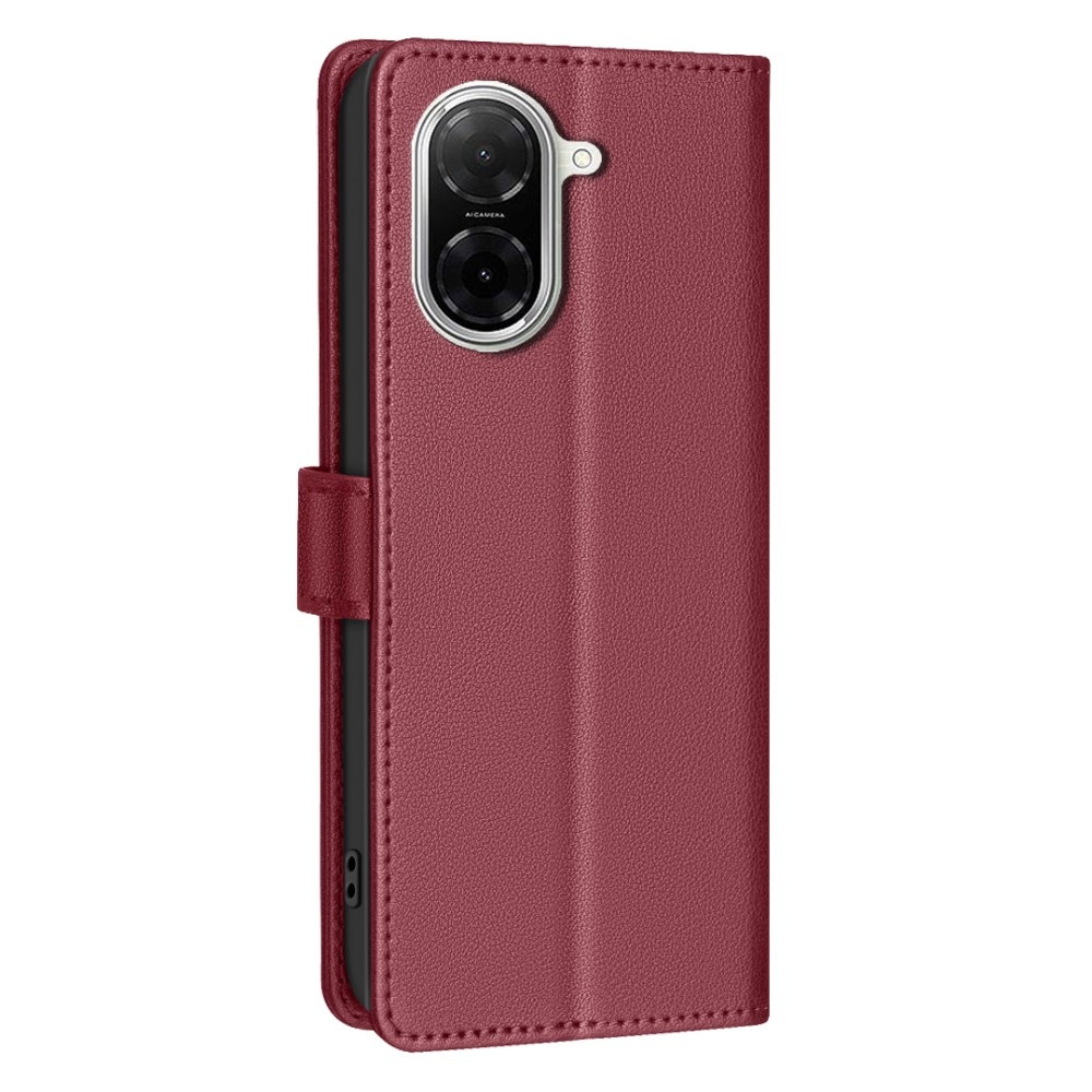 BINFEN knižkové púzdro na Xiaomi Redmi A5 (171.7x77.8x8.3mm) - červené