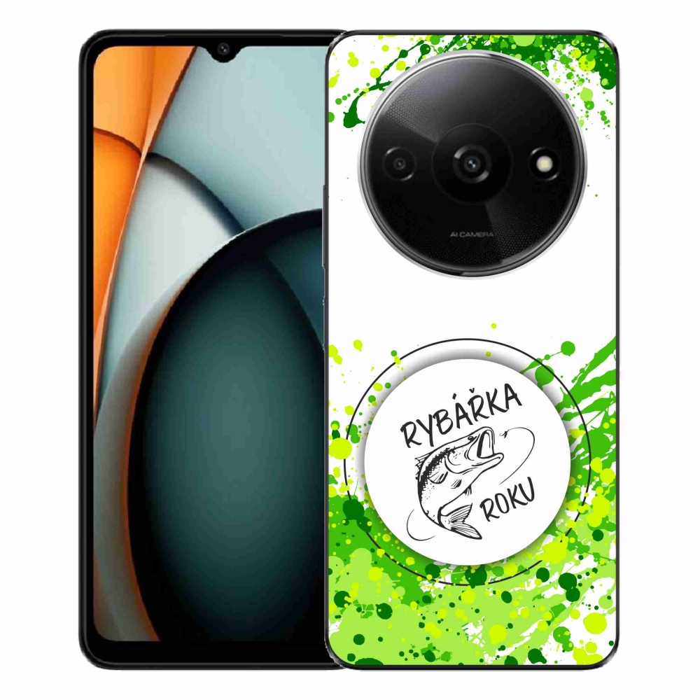 Gélový kryt mmCase na Xiaomi Redmi A3 - rybárka roku biele pozadie