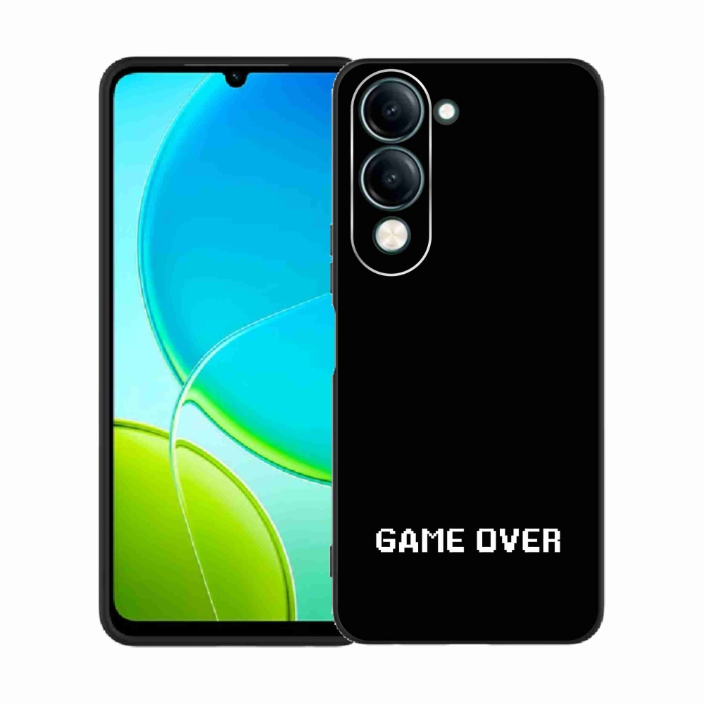 Gélový kryt mmCase na Vivo Y29s 5G - game over čierne pozadie