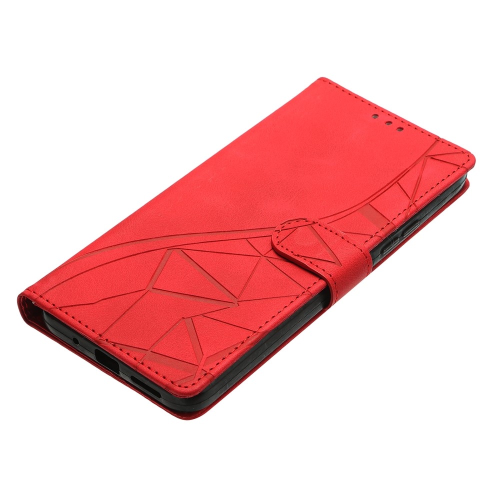Triangles knižkové puzdro na Xiaomi 15T - červené