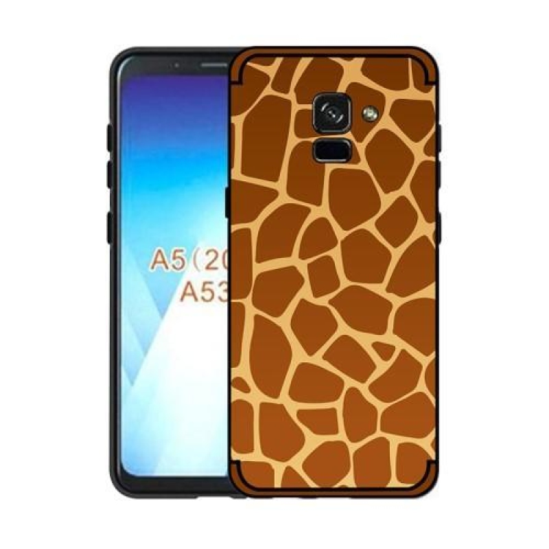 Wild gélový  obal na Samsung Galaxy A8 (2018) - žirafa