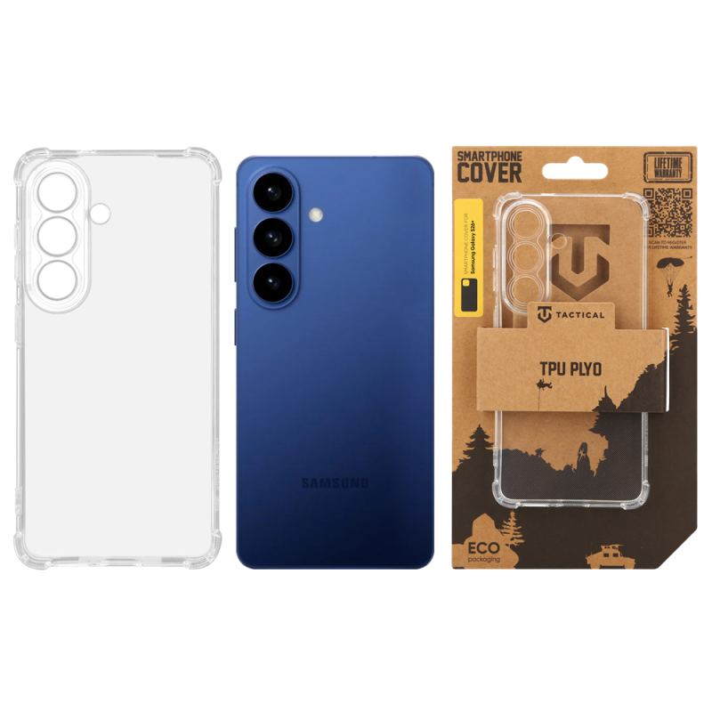 Tactical TPU Plyo Kryt pre Samsung Galaxy S26+ Transparent