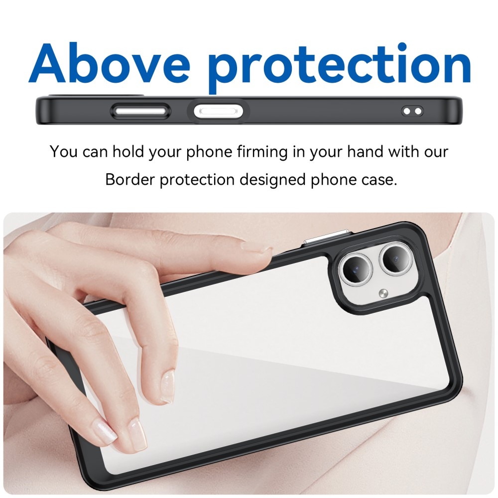 Gélový obal s pevným chrbtom na Samsung Galaxy A06 4G - čierny