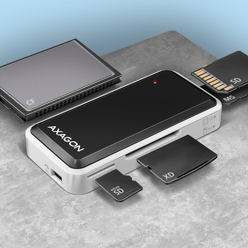 Axagon Mini USB Čítačka SD/microSD/XD/CF/MS Kariet