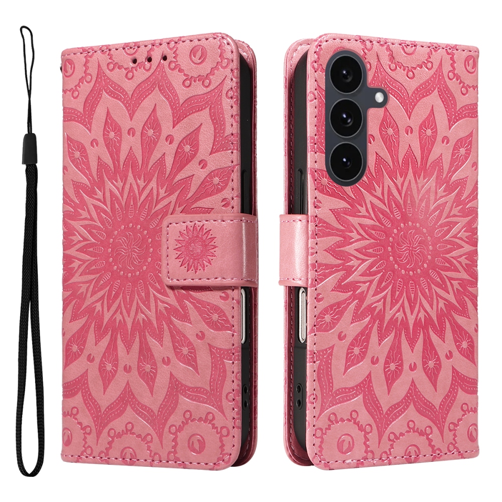 Sunflower knižkové púzdro na Samsung Galaxy S25 FE - červené
