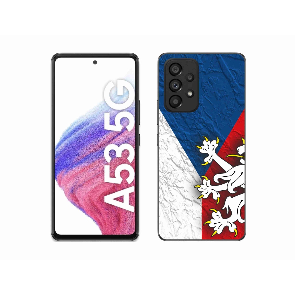 Gélový kryt mmCase na Samsung Galaxy A53 5G - česká vlajka 1