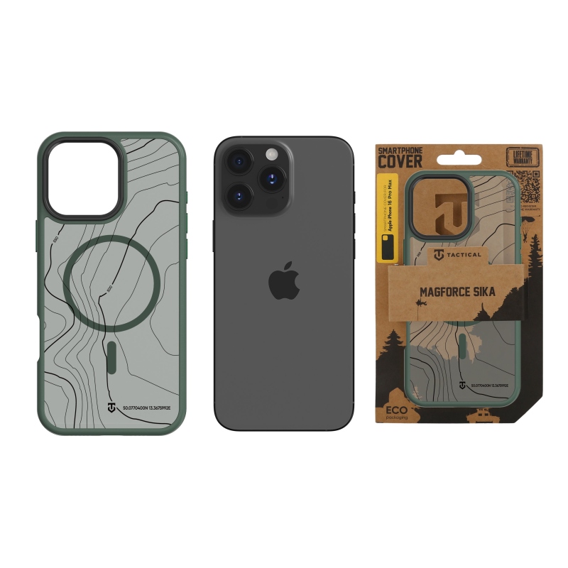 Taktický kryt MagForce Hyperstealth Sika pre iPhone 16 Pro Max Forest Green