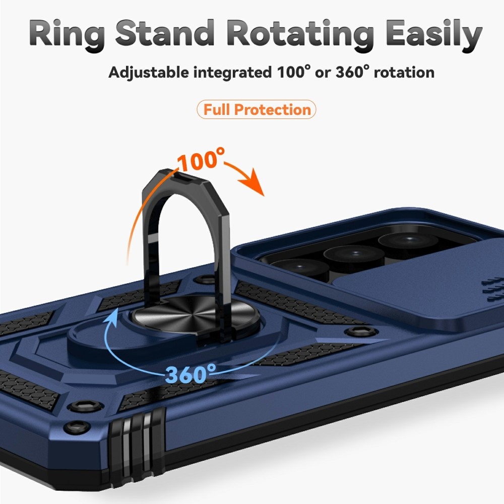 Ring odolný kryt na Samsung Galaxy S25+ - modrý