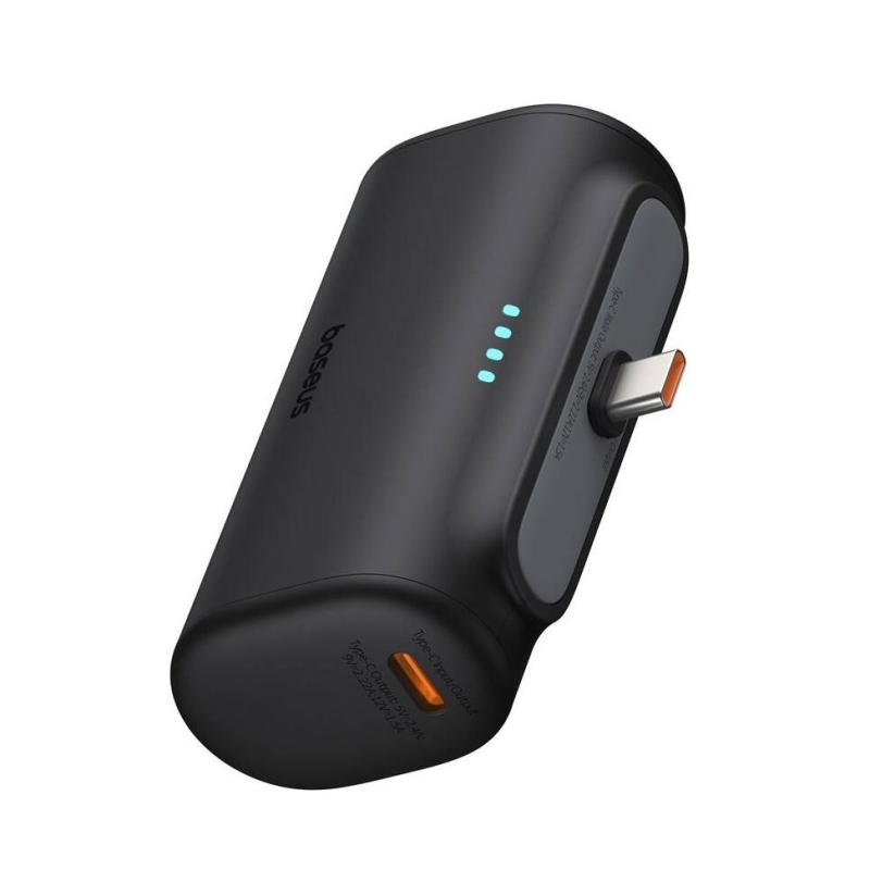 Baseus Compact 20W Fast Charge USB-C Powerbank 5000mAh Cluster Black