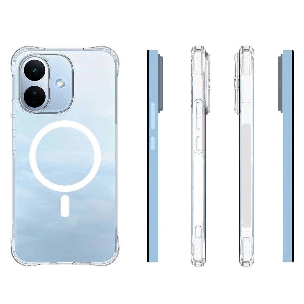 WL1 priehľadný gélový obal s rohmi + 2x celoplošné sklo na Xiaomi Redmi Note 17 Pro 5G