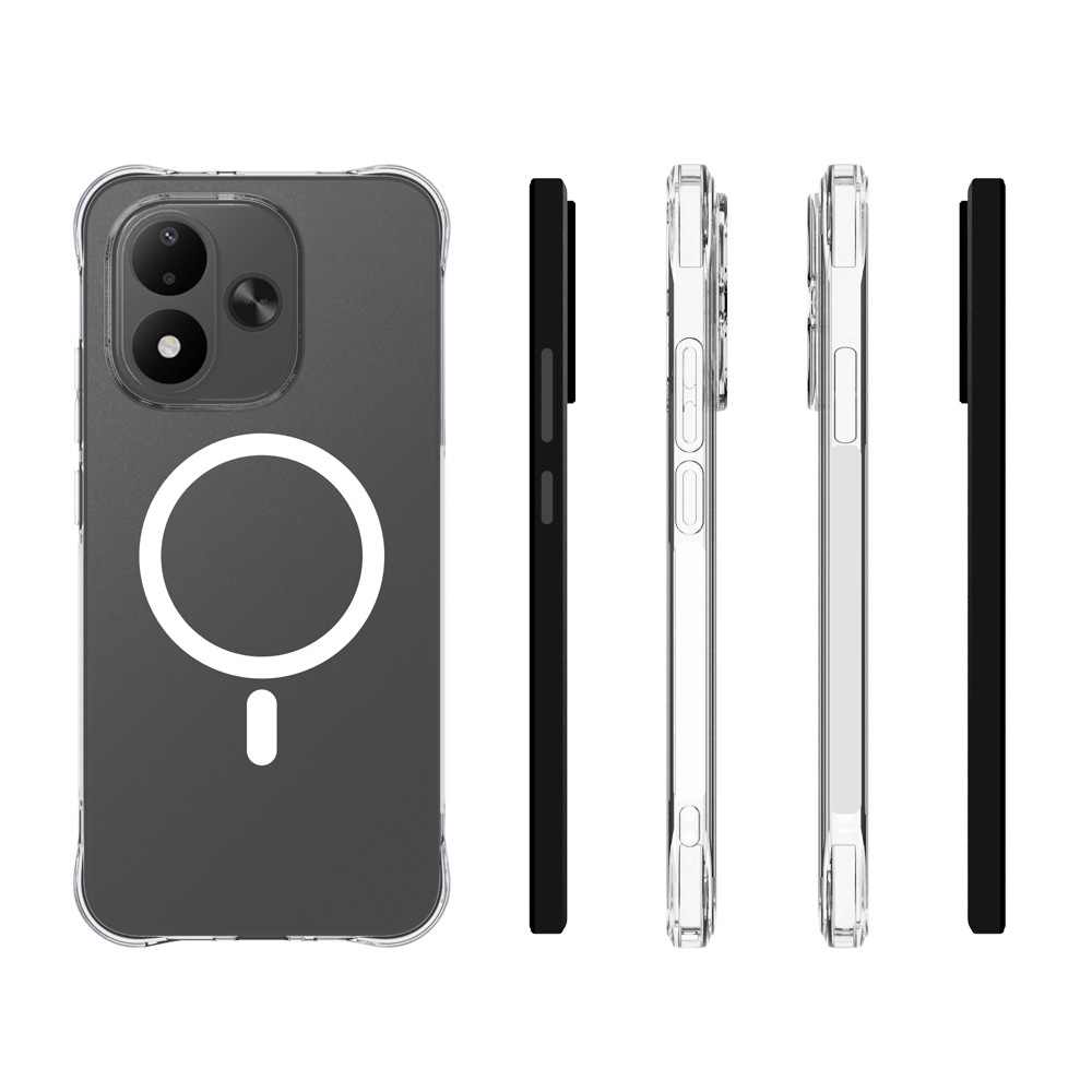 WL2 priehľadný gélový obal s rohmi + celoplošné sklo na Xiaomi Redmi Note 17 4G/5G
