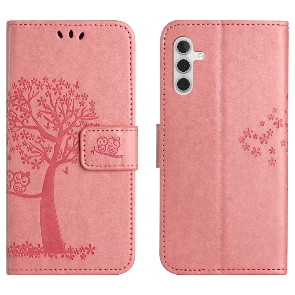Tree knižkové púzdro na Samsung Galaxy S25 FE - ružové