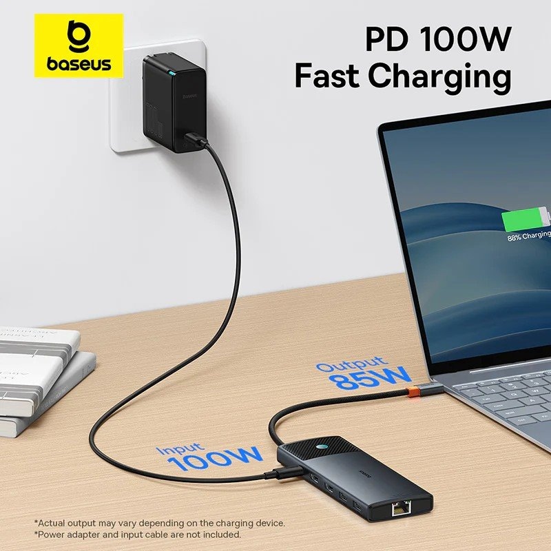 Dokovacia stanica Baseus Metal Gleam II Series 10v1 USB-C HUB Cosmic Black