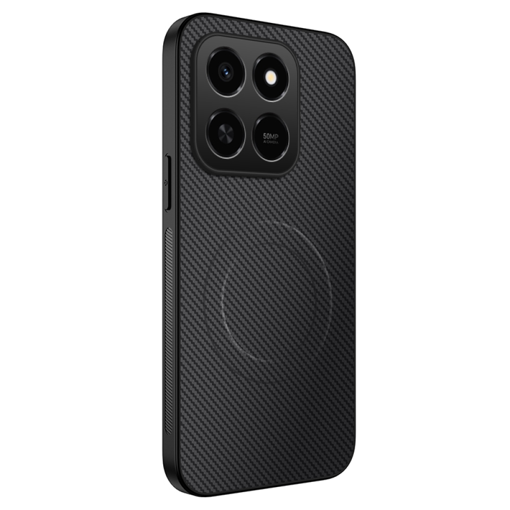 WLF gélový obal s pevným chrbtom a MagSafe na Honor 400 Smart 5G/4G/Honor X7d - čierny