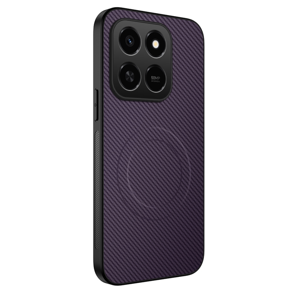 WLF gélový obal s pevným chrbtom a MagSafe na Honor 400 Smart 5G/4G/Honor X7d - fialový