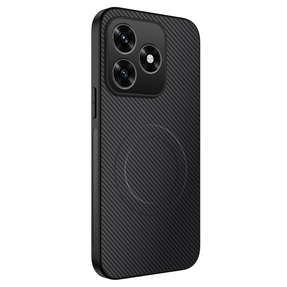 WLF gélový obal s pevným chrbtom a MagSafe na Honor X5c Plus - čierny