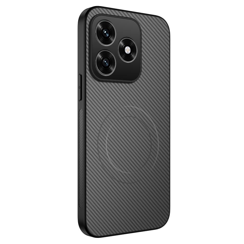 WLF gélový obal s pevným chrbtom a MagSafe na Honor X5c Plus - šedý