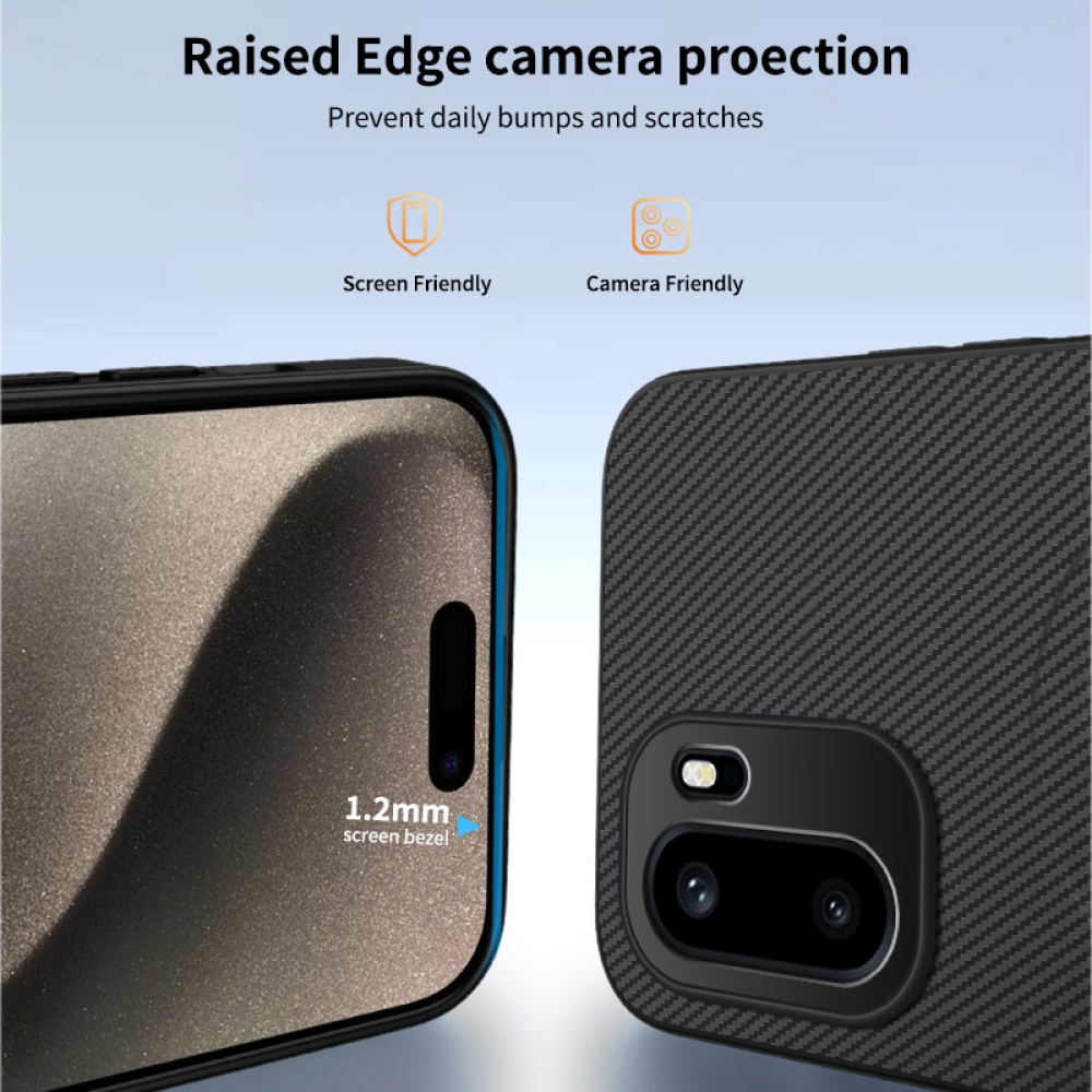 WLF gélový obal s pevným chrbtom a MagSafe na OnePlus 15R 5G - čierny