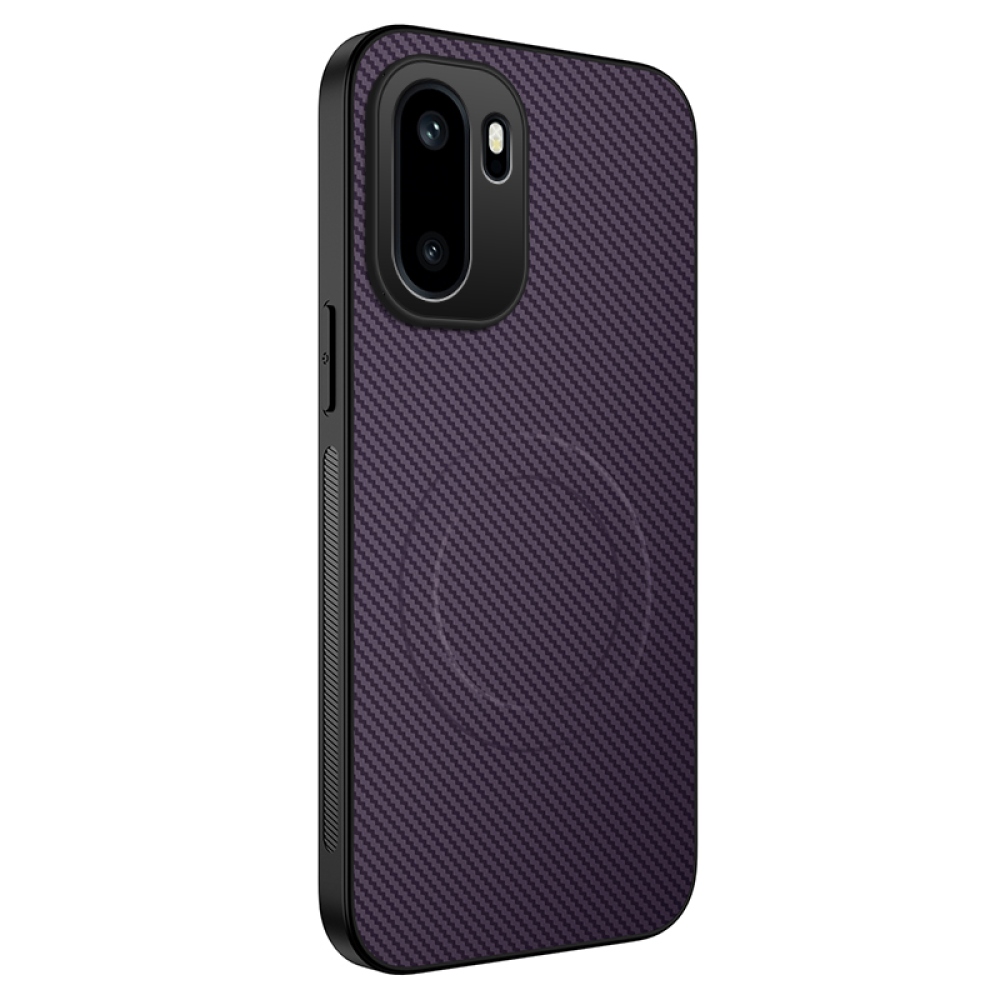 WLF gélový obal s pevným chrbtom a MagSafe na OnePlus 15R 5G - fialový