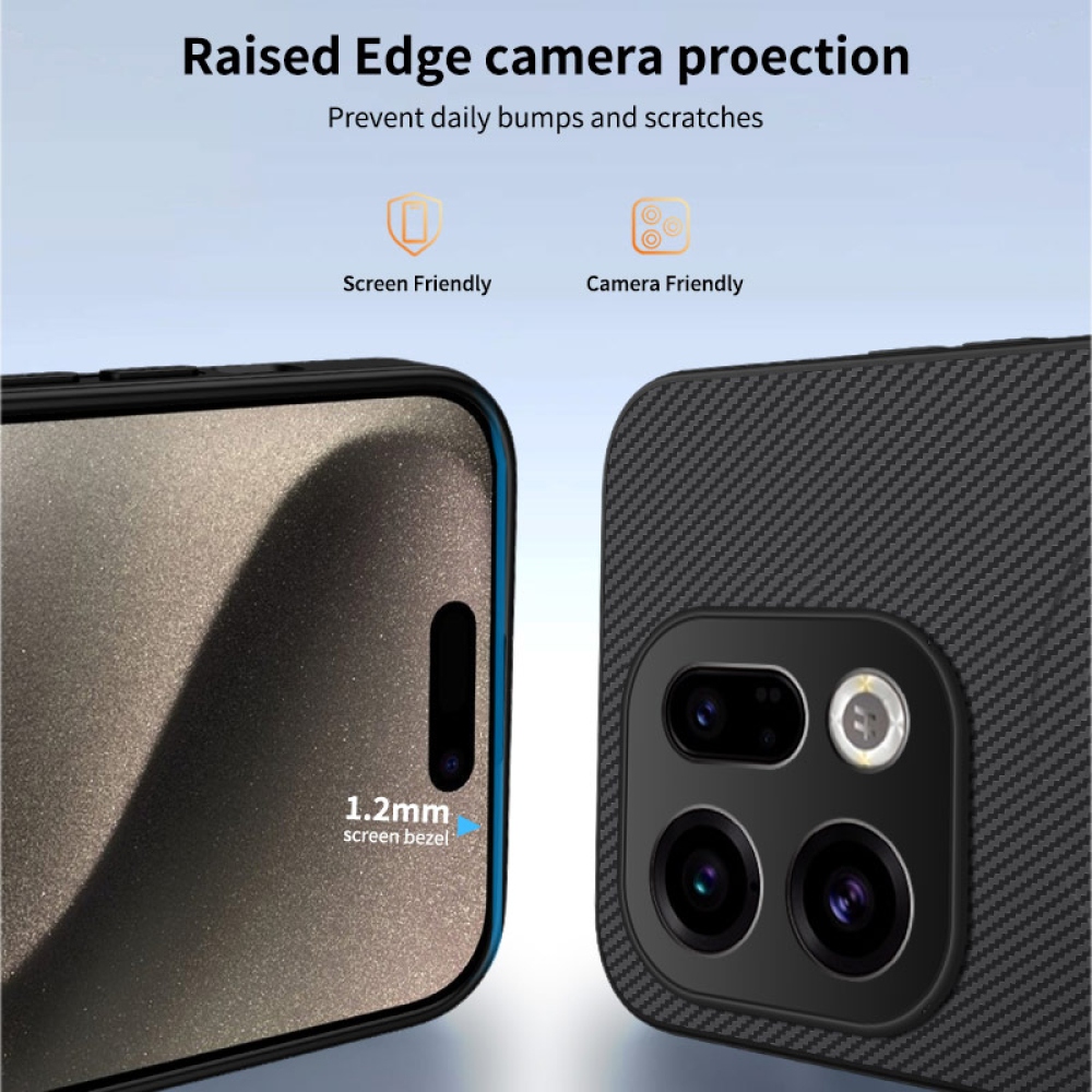 WLF gélový obal s pevným chrbtom a MagSafe na Oppo Find X9 5G - čierny