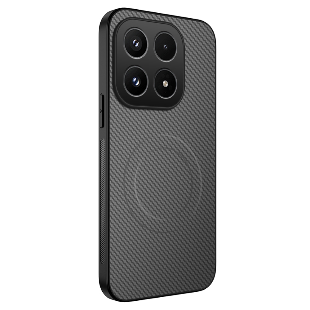 WLF gélový obal s pevným chrbtom a MagSafe na Xiaomi 17 - šedý