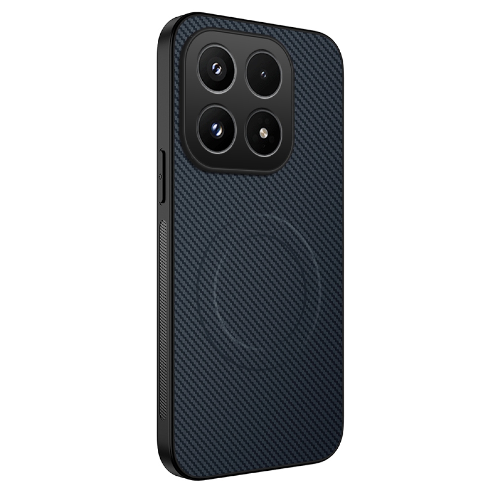 WLF gélový obal s pevným chrbtom a MagSafe na Xiaomi 17 - tmavomodrý