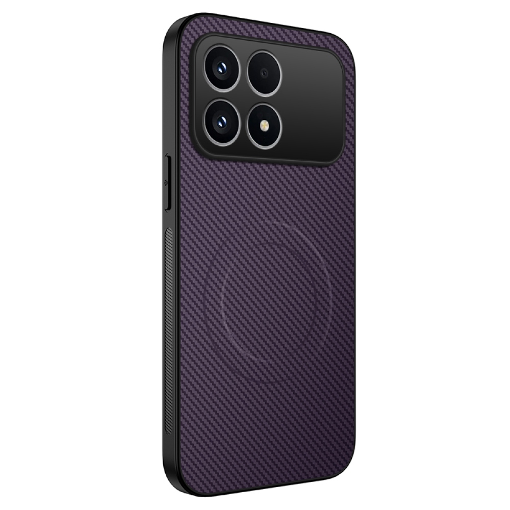 WLF gélový obal s pevným chrbtom a MagSafe na Xiaomi Poco F8 Pro 5G - fialový