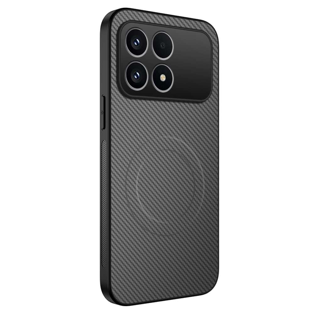 WLF gélový obal s pevným chrbtom a MagSafe na Xiaomi Poco F8 Pro 5G - šedý