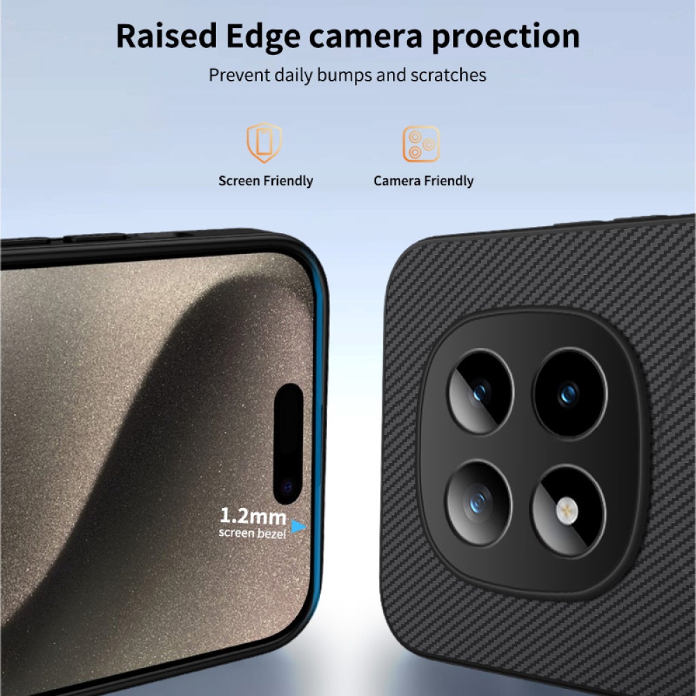 WLF gélový obal s pevným chrbtom a MagSafe na Xiaomi Redmi Note 15 Pro+ 5G - čierny