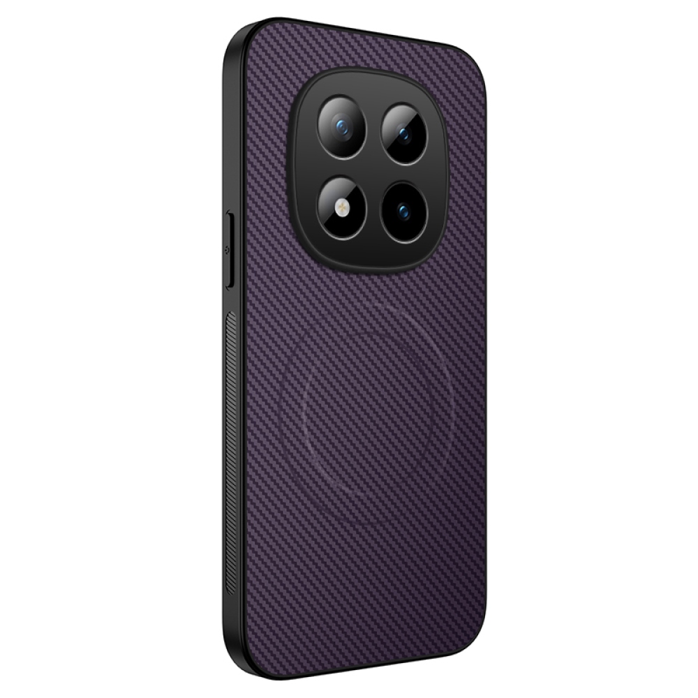 WLF gélový obal s pevným chrbtom a MagSafe na Xiaomi Redmi Note 15 Pro+ 5G - fialový