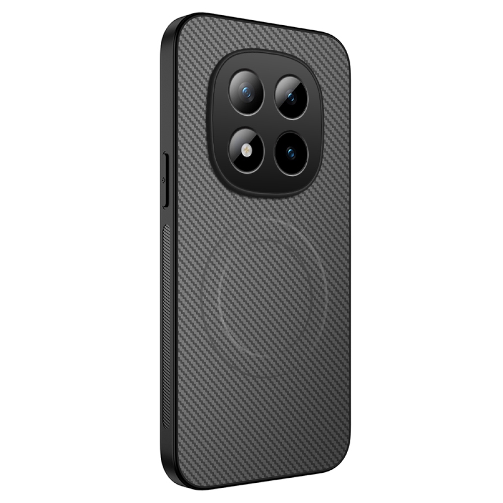 WLF gélový obal s pevným chrbtom a MagSafe na Xiaomi Redmi Note 15 Pro+ 5G - šedý