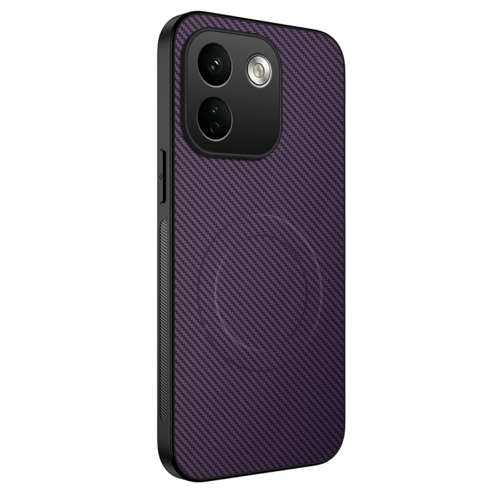 WLF gélový obal s pevným chrbtom a MagSafe na Xiaomi Redmi Note 17 Pro Max 5G - fialový
