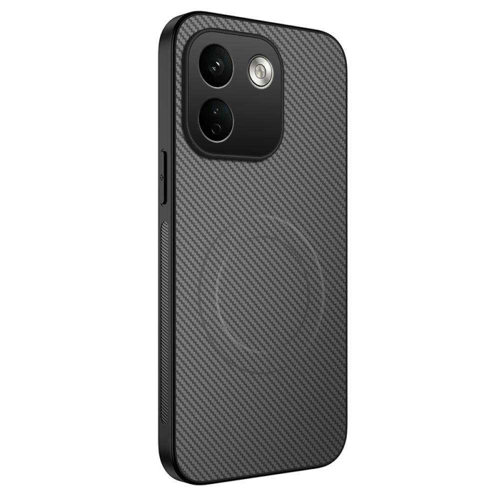 WLF gélový obal s pevným chrbtom a MagSafe na Xiaomi Redmi Note 17 Pro Max 5G - šedý