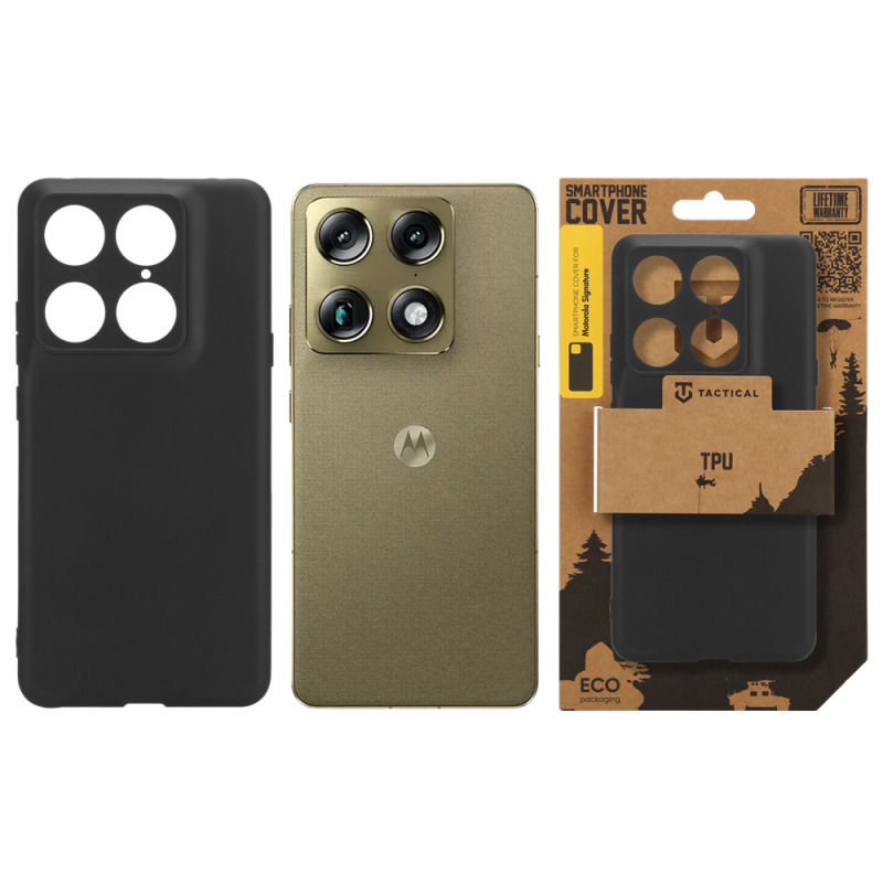 Taktický kryt TPU pre Motorola Signature Black