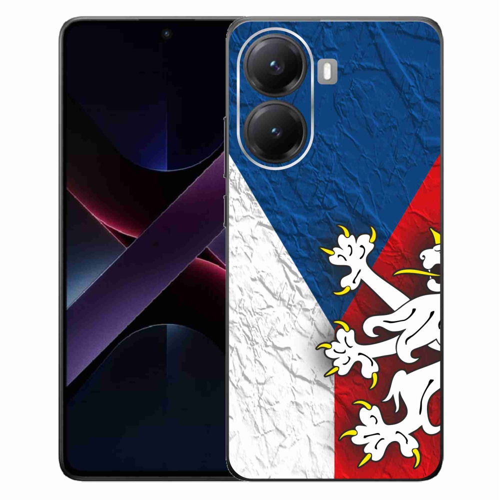 Gélový kryt mmCase na Xiaomi Poco X7 Pro 5G - česká vlajka 1