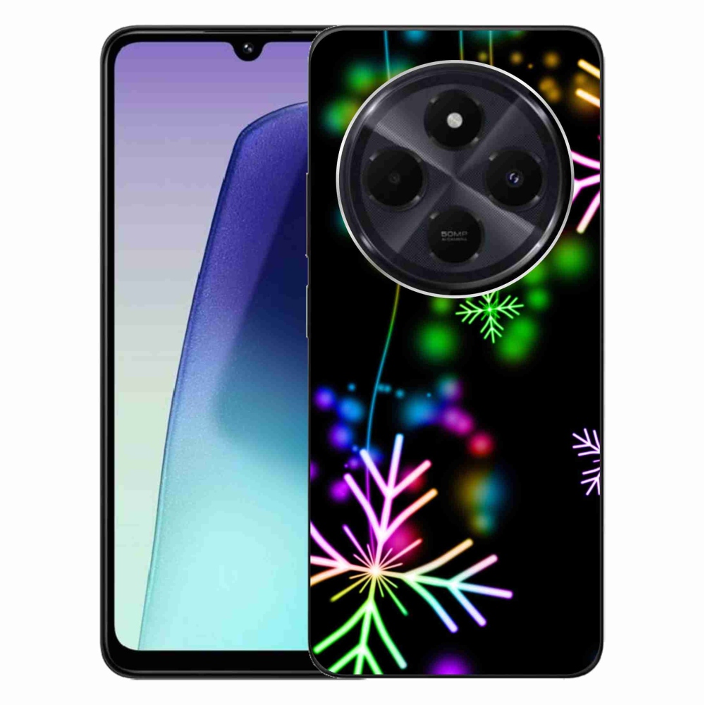 Gélový kryt mmCase na Xiaomi Redmi 14C/Poco C75 - farebné vločky