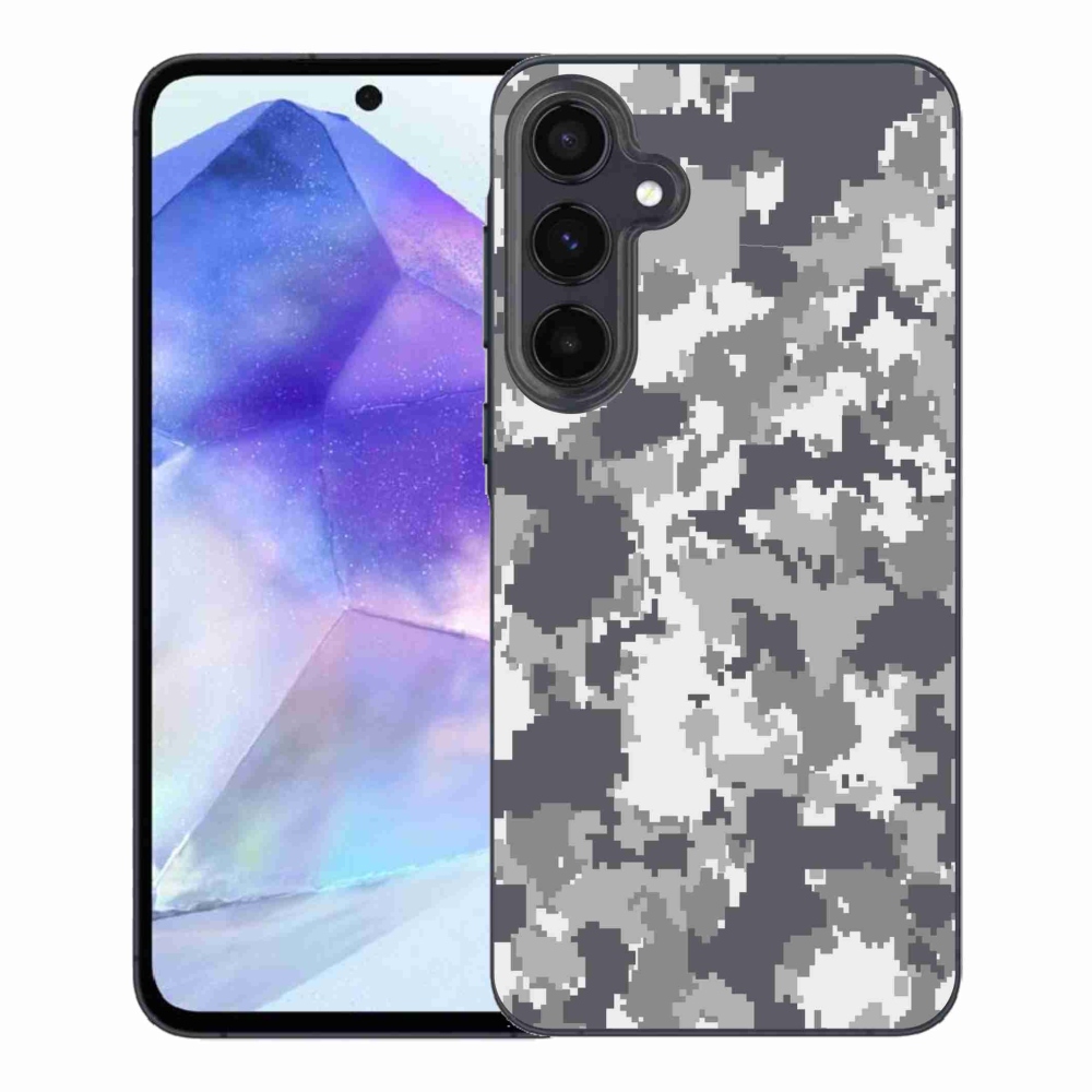 Gélový kryt mmCase na Samsung Galaxy A55 5G - maskáčový vzor 2