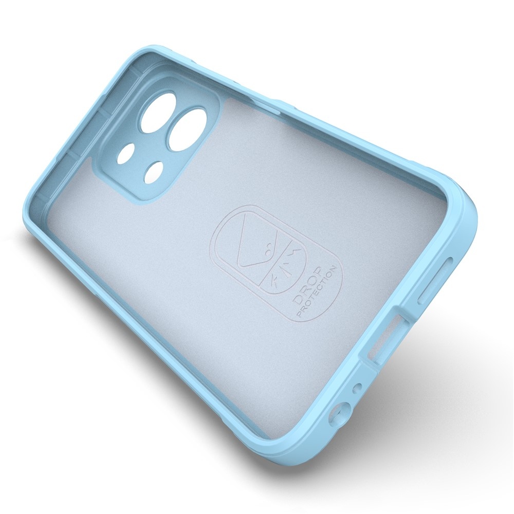 Rugg odolný gélový obal na Xiaomi Redmi 15C 4G (171mm)/Poco C85 4G (171mm) - svetlomodrý