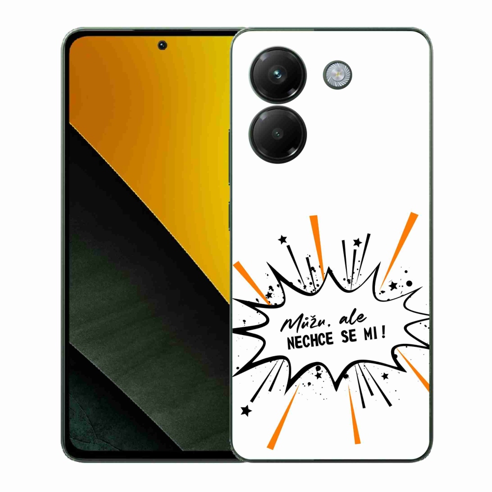 Gélový kryt mmCase na Xiaomi Poco M7 Pro 5G - vtipný text 11 biele pozadie