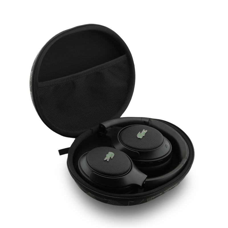 Bezdrôtové slúchadlá Lacoste Petit Pique ANC/ENC Black