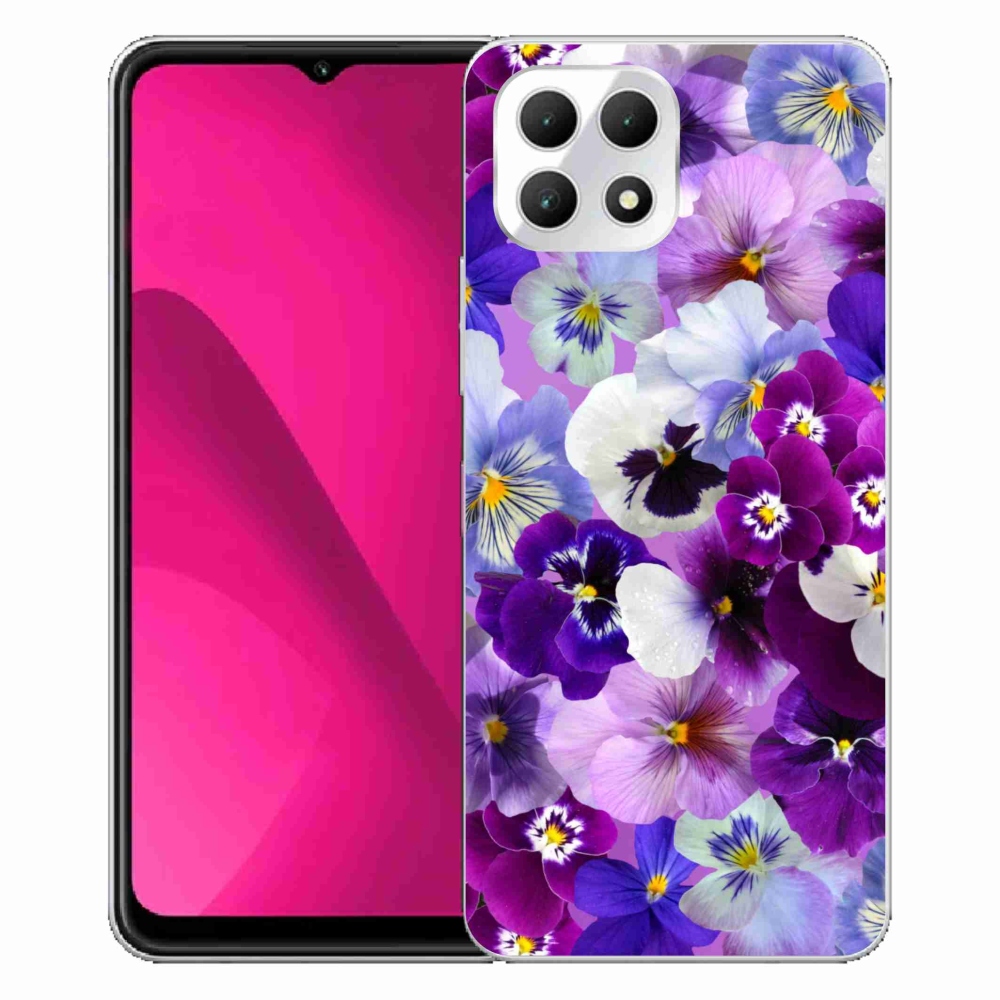 Gélový kryt mmCase na T-Mobile T Phone 2 - kvety 9