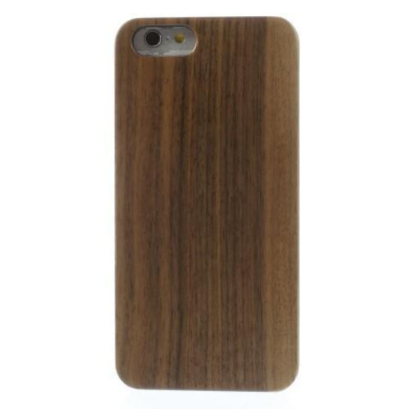 Wood plastový obal s Drevenými chrbtom na iPhone 6s Plus a 6 Plus - coffee