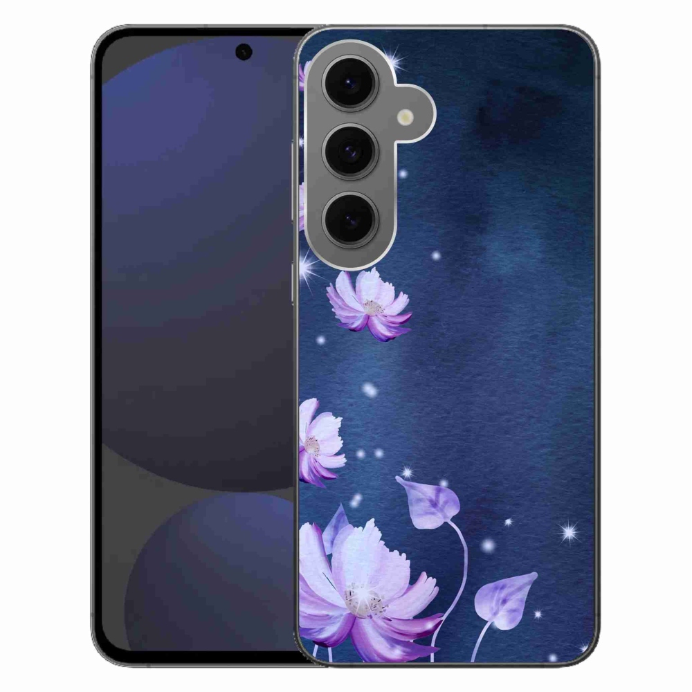 Gélový obal mmCase na Samsung Galaxy S24 FE - padajúce kvety
