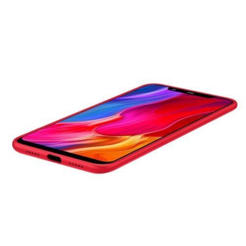 Wove silikónový obal na mobil Xiaomi Mi 8 - červený