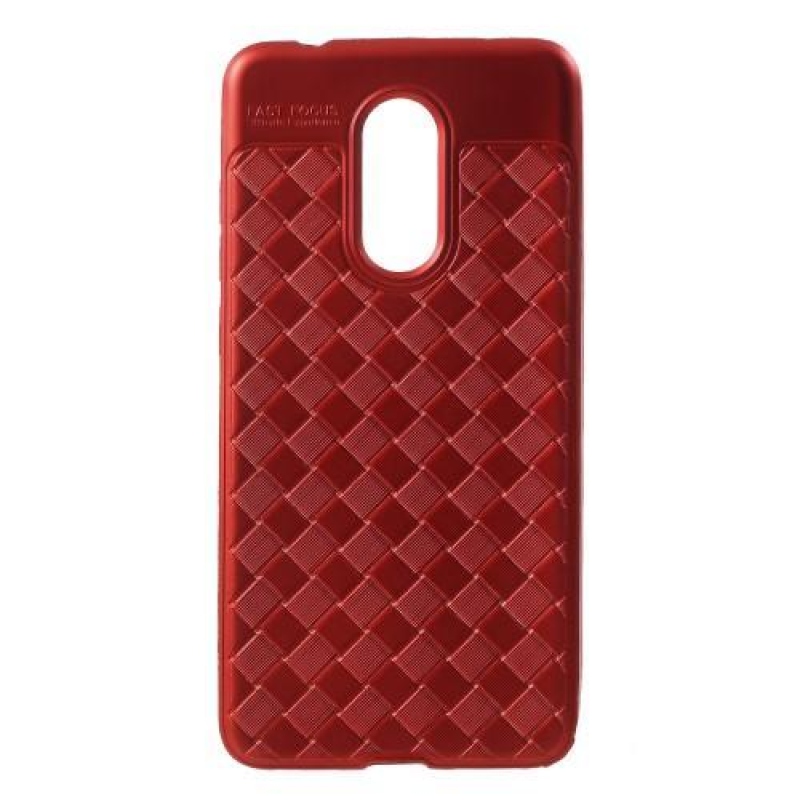 Woven gélový obal na Xiaomi Redmi 5 - červený