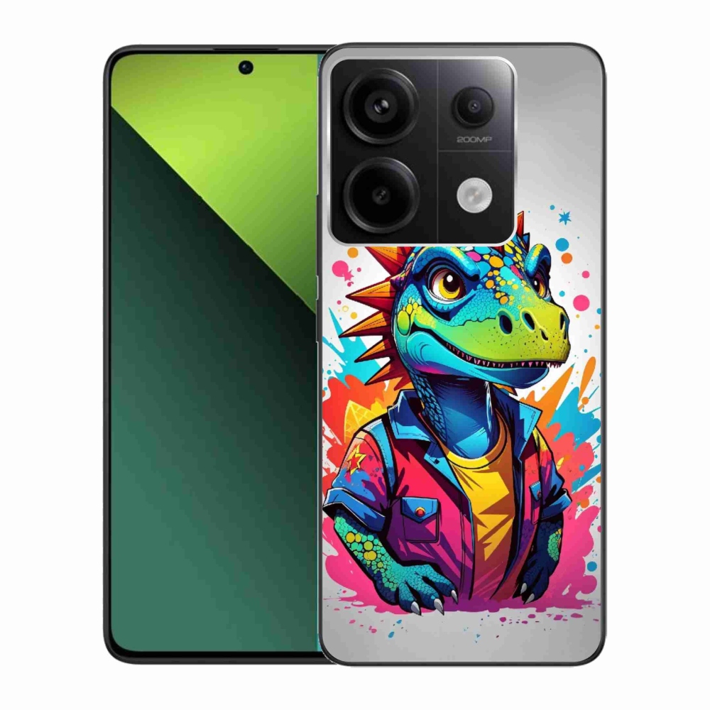 Gélový kryt mmCase na Xiaomi Redmi Note 13 Pro 5G/Poco X6 5G - farebný dinosaurus