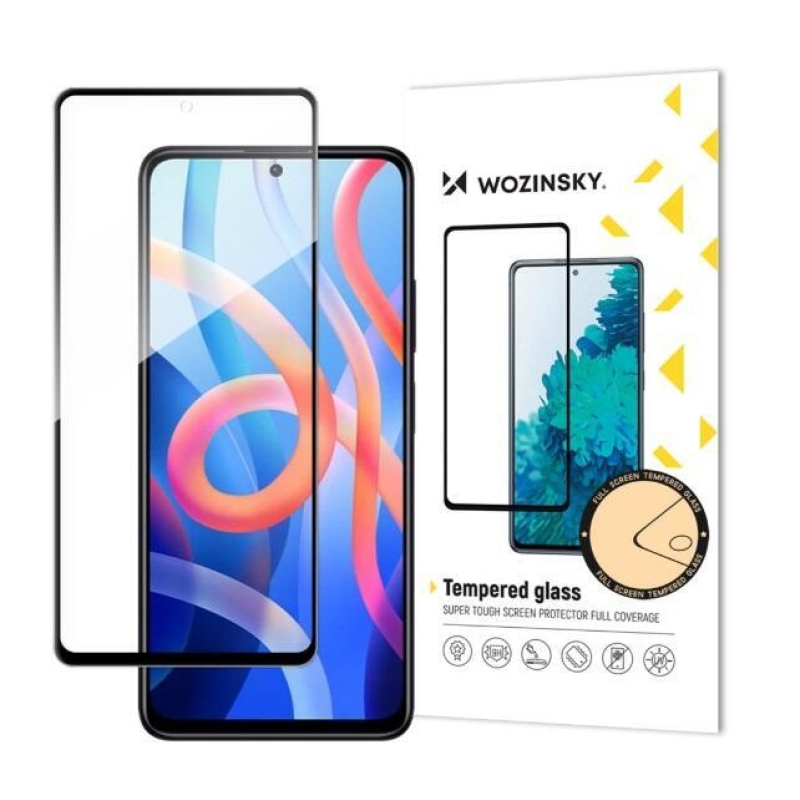 Wozinsky celoplošné tvrdené sklo na mobil Xiaomi Redmi Note 11 4G/Note 11S - čierne