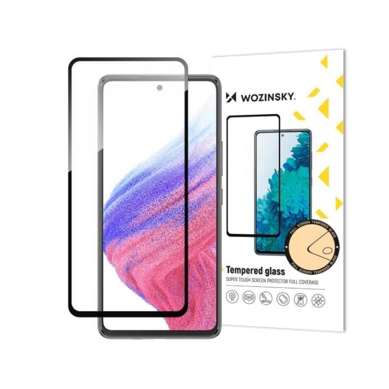 Wozinsky celoplošné tvrdené sklo na Samsung Galaxy A54 5G - čierne